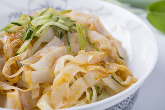 Liangpi, delicious food in summer, Chinese local snack.