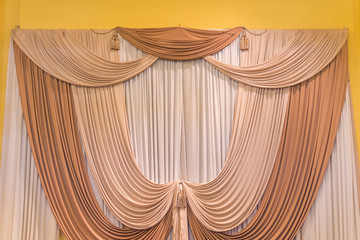 Curtains tassel fragment of the beautiful decorated  for interior luxury