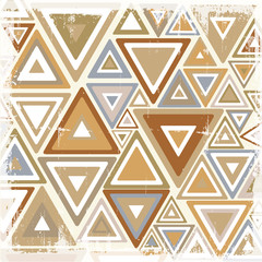 Grunge Triangles Pattern Background