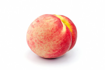 fresh peach isolated on white background