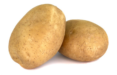 New potato isolated on white background