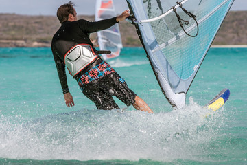 Naklejka premium Windsurfer