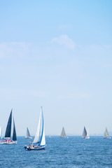 Fototapeta premium 青空とヨット