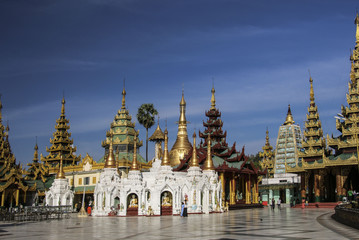 Shwedagon Pagoda in Yangon, Myanmar (Burma)