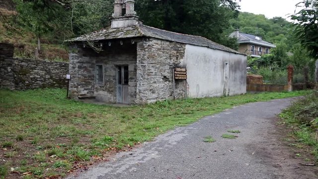 Nuestra Sra Del Camino chapel in Souto de Perros village (Sarria), province of Lugo, Spain