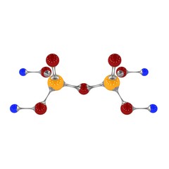 molecule, 3D illustration