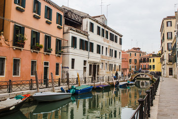 Street and cannal of Venezia