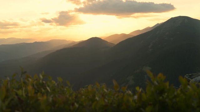 Sunset Mountains Landscape