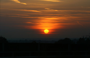Dusk, sun 