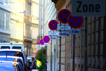 Naklejka premium No parking ever forever