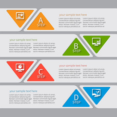 Abstract 3D Paper Infographics