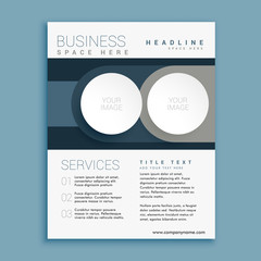 Obraz premium business brochure design template with space for your image