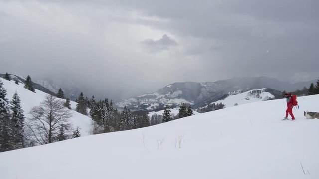 Ciaspole nella neve