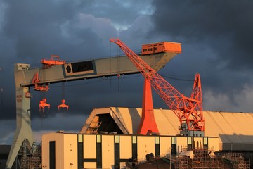 Portalkran, Schiffswerft, Wahrzeichen von Kiel