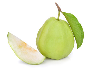 Guava fruit isolated on white background
