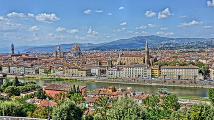 Fototapeta premium Stadtpanorama von Florenz