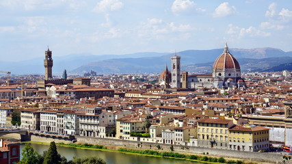Fototapeta na wymiar Stadtpanorama von Florenz