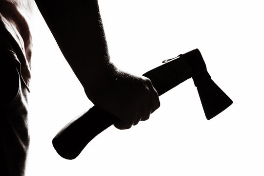 Attack with an ax. Hand with an ax. Murder with an ax.