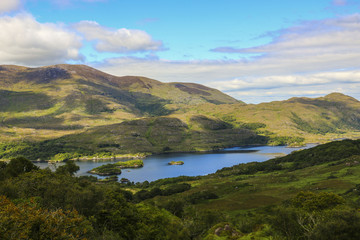 Fototapeta na wymiar Landscape with mountains and lake, Scotland