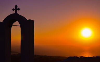Sunset Santorini Griechenland Sonnenuntergang