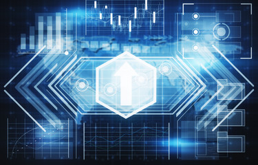 Digital business background