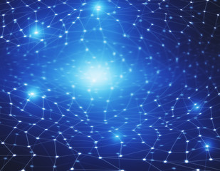 Blue star network backdrop