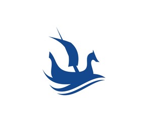 Viking ship logo