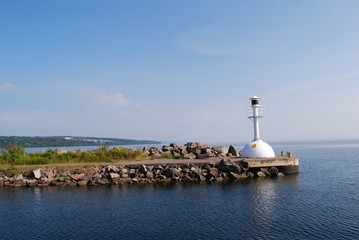 lighthouse on the sea