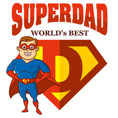 Superhero man Cartoon character