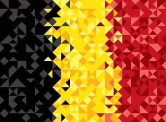 Abstract Belgium Flag, Belgian Colors (Vector Art)