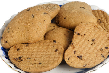 Biscuits with chocolate drops