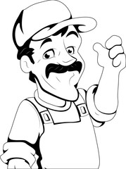 Man  - clip-art vector illustration