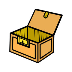 Pirate Treasure Box Vector