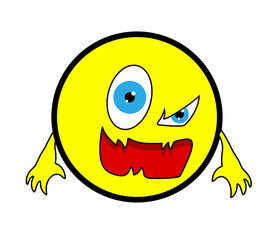 Aggressive Cartoon Smiley