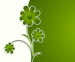 Patrick's Day Flowers Template