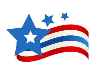 4th of July Graphic Background - vector illustration