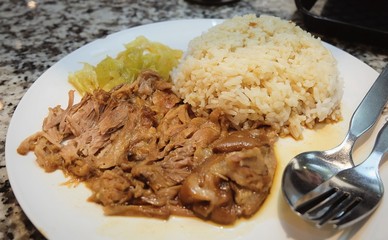 Five Spice Stew with Pork Leg on Rice
