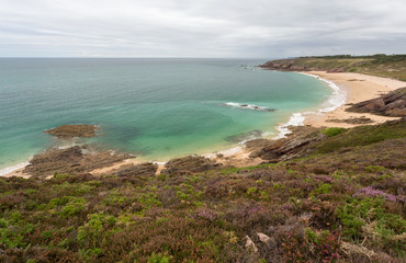 Rochers et plage au cap d'Erquy