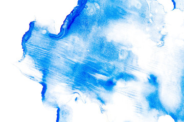 Blau Wasserfarben muster Pinselstrich