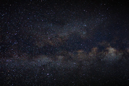 Panorama Milky way galaxy with stars and space dust in the universe © sripfoto