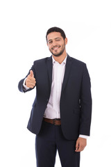 Naklejka premium Smiling businessman