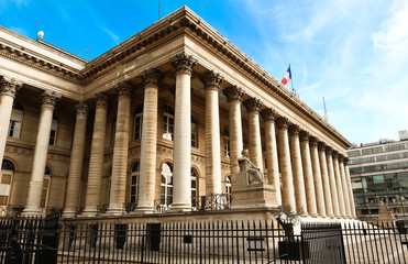 The Bourse of Paris- Brongniart palace ,Paris, France.