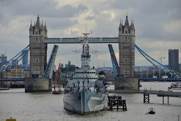 Tower bridge London opens.