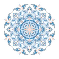Vector Mandala ornament. Vintage decorative elements. Oriental round pattern. Islam, Arabic, Indian, turkish, pakistan, chinese, ottoman motifs. Hand drawn floral background.