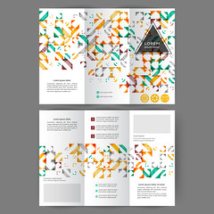 Color tri fold business brochure