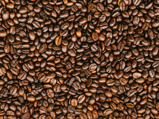 Coffee beans background