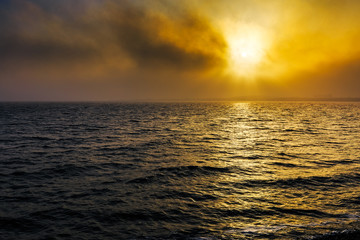 Obraz premium Sunrise over the Dollart