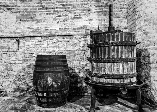The tools to do the noble wine of Montepulciano