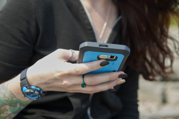 Young Woman Using Cellphone