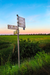 Roadsign for horse riders